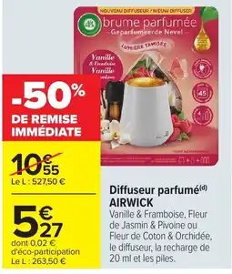 Carrefour AIRWICK Diffuseur parfumé offre