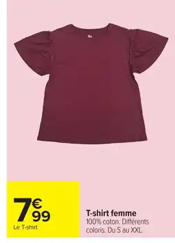 Carrefour T-shirt femme offre