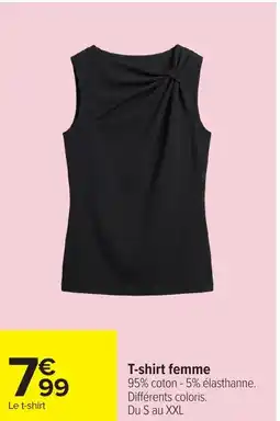 Carrefour T-shirt femme offre