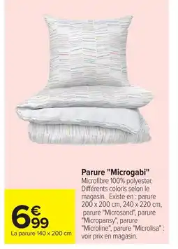 Carrefour Parure Microgabi offre