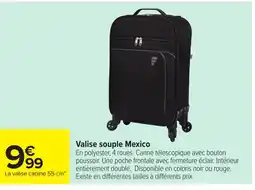 Carrefour Valise souple Mexico offre