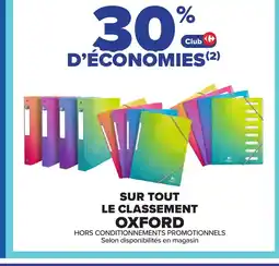 Carrefour OXFORD Sur tout le classement offre