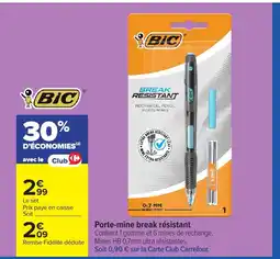 Carrefour BIC Porte-mine break résistant offre