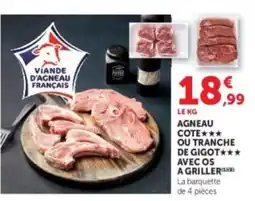 U Express Agneau ou tranche de gigot avec os agriller offre