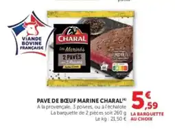 U Express CHARAL Pave de bœuf marine offre
