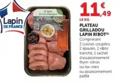 U Express Plateau grilladou lapin ribot offre