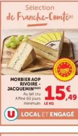 U Express Morbier aop rivoire offre