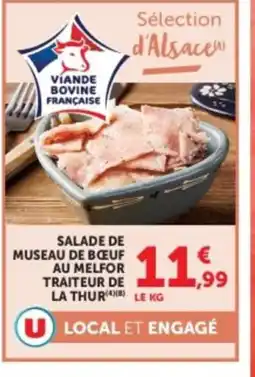 U Express Salade de museau de bœuf au melfor traiteur de la thur offre