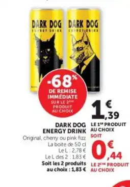 U Express DARK DOG Energy drink offre