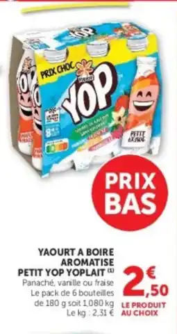 U Express Yaourt a boire aromatise petit yop yoplait offre