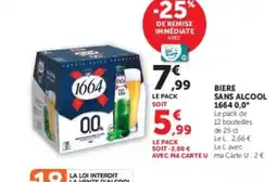 U Express 1664 Biere sans alcool offre