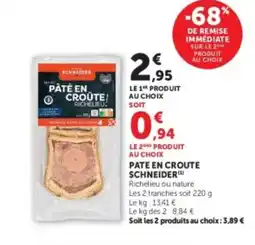 U Express SCHNEIDER Pate en croute offre