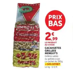 U Express MENGUY'S Cacahuetes grillees offre
