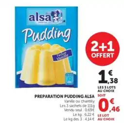 U Express ALSA Preparation pudding offre
