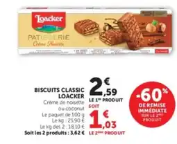 U Express LOACKER Biscuits classic offre