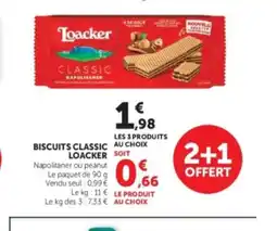 U Express LOACKER Biscuits classic offre