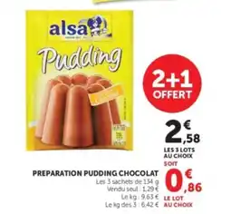 U Express Preparation pudding chocolat offre