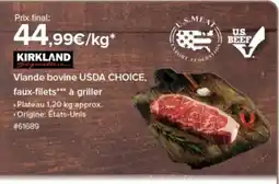 Costco KIRKLAND Viande bovine faux-filets à griller offre