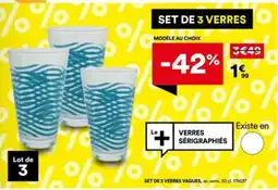 BUT Set de 3 verres offre