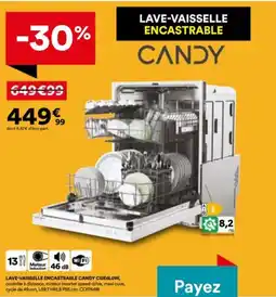 BUT CANDY Lave-vaisselle encastrable offre