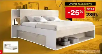 Lit avec rangements