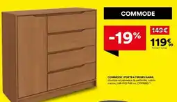 BUT Commode 1 porte 4 tiroirs kaira offre