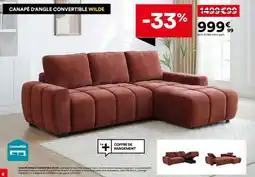 BUT Canapé d'angle convertible wilde offre