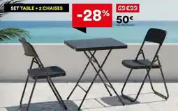 BUT Set table + 2 chaises offre