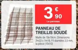Chretien Matériaux Panneau de treillis soudé offre