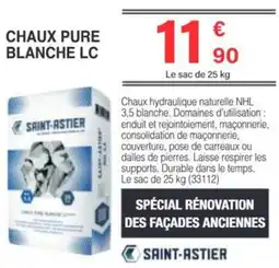 Chretien Matériaux Chaux pure blanche LC offre