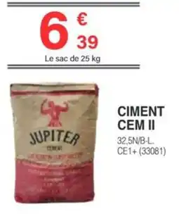 Chretien Matériaux JUPITER Ciment cem II offre