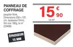 Chretien Matériaux Panneau de coffrage offre