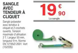 Chretien Matériaux Sangle avec tendeur à cliquet offre