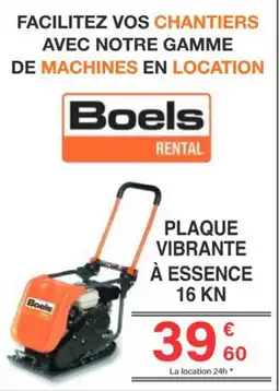 Chretien Matériaux Plaque vibrante à essence 16 kn offre