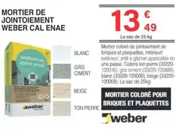 Chretien Matériaux WEBER Mortier de jointoiement cal enae offre