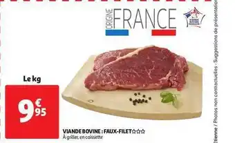 Viande Bovine : Faux-filet