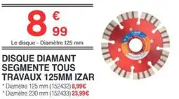 Chretien Matériaux Disque diamant segmente tous travaux 125mm izar offre