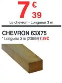 Chretien Matériaux Chevron 63x75 offre