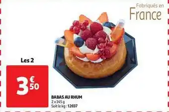 Auchan Direct Babas Au Rhum offre