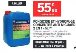 Chretien Matériaux Fongicide et hydrofuge concentré anti-m guard 2 en 1 offre