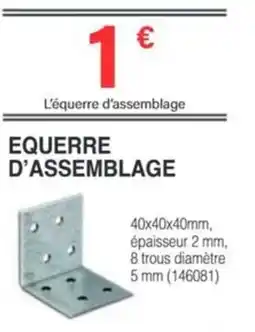 Chretien Matériaux Equerre d'assemblage offre