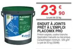 Chretien Matériaux Enduit à joints prêt à l'emploi placomix pro offre