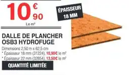 Chretien Matériaux Dalle de plancher osb3 hydrofuge offre