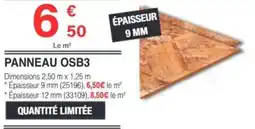 Chretien Matériaux Panneau osb3 offre