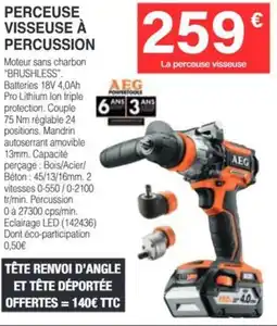 Chretien Matériaux Perceuse visseuse à percussion offre