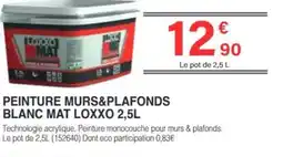 Chretien Matériaux Peinture murs&plafonds blanc mat loxxo offre