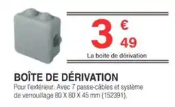 Chretien Matériaux Boîte de dérivation offre
