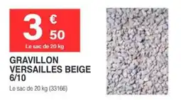 Chretien Matériaux Gravillon versailles beige 6/10 offre