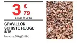 Chretien Matériaux Gravillon schiste rouge 5/15 offre
