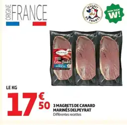 Auchan DELPEYRAT 3 magrets de canard marinés offre